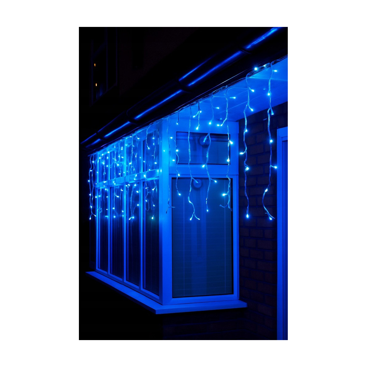 Sculptura de lumini, icre 1000 LED, albastră pentru utilizare în exterior și interior