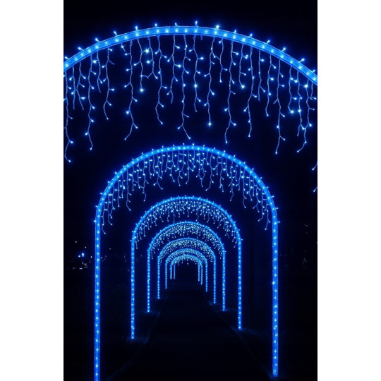 Sculptura de lumini, icre 1000 LED, albastră pentru utilizare în exterior și interior