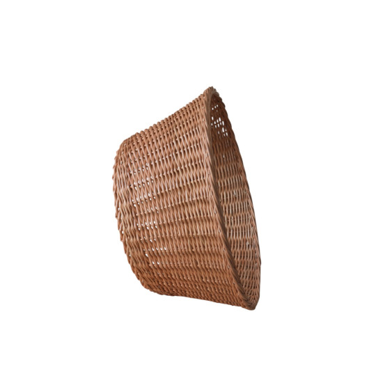 Coș ornamental din nuiele pentru brad, de culoare maro - țesut manual, 55 cm