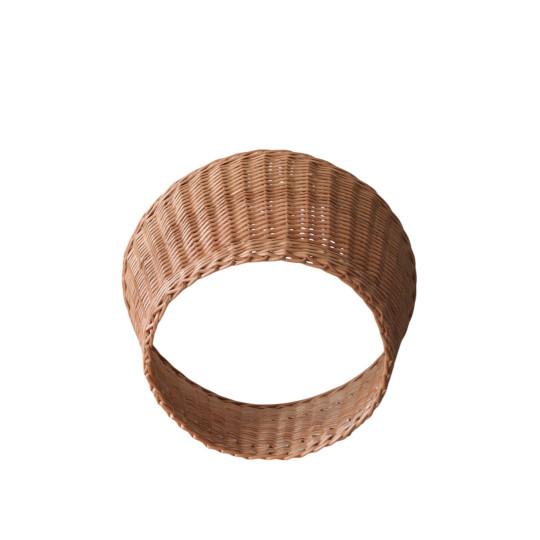 Coș ornamental din nuiele pentru brad, de culoare maro - țesut manual, 55 cm