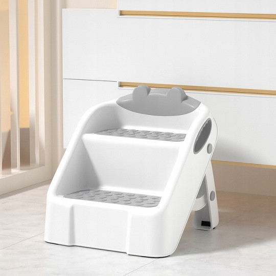 Dublu scara pentru copii de culoare gri