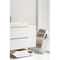 Dublu scara pentru copii de culoare gri