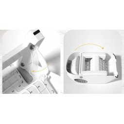 Dublu scara pentru copii de culoare gri