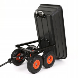 Vehicul de grădină pentru transport, de culoare neagră