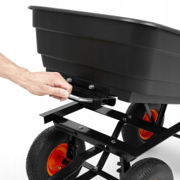 Vehicul de grădină pentru transport, de culoare neagră