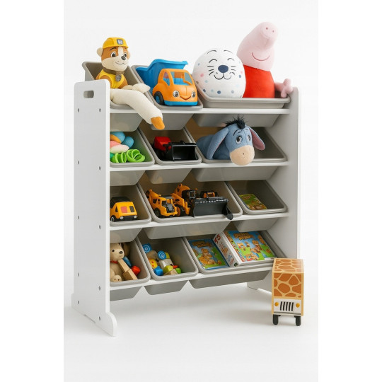 Organizator pentru jucării alb XXL