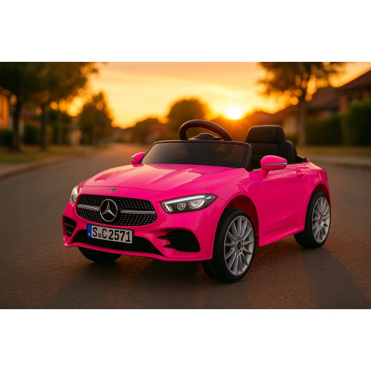 Rochie electrică pentru copii Mercedes CLS350 roz