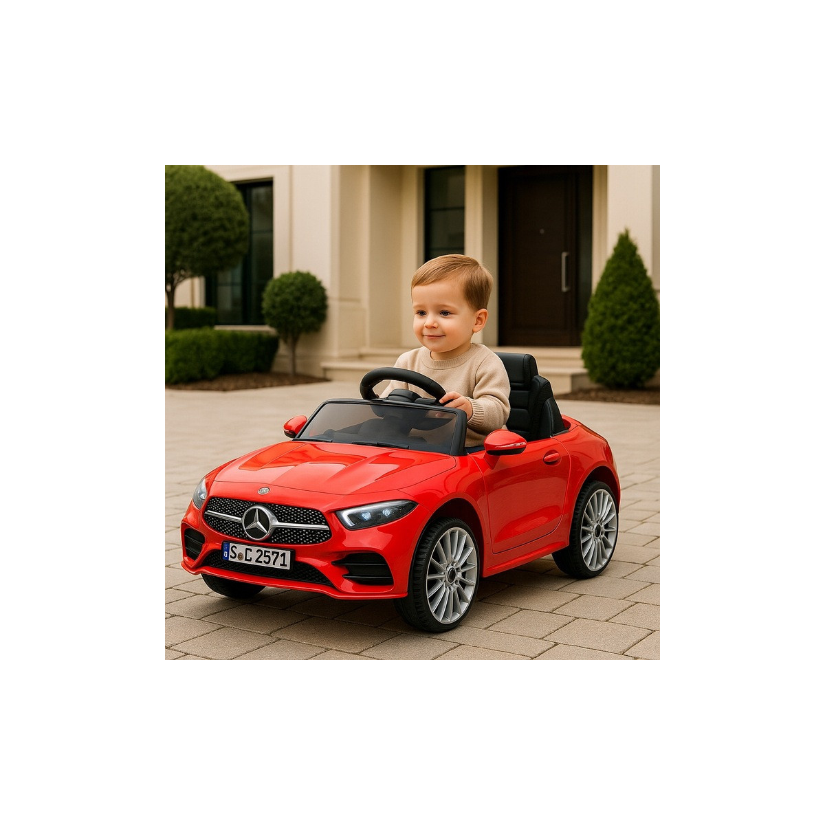 Mercedes CLS350 pentru copii de culoare roșie