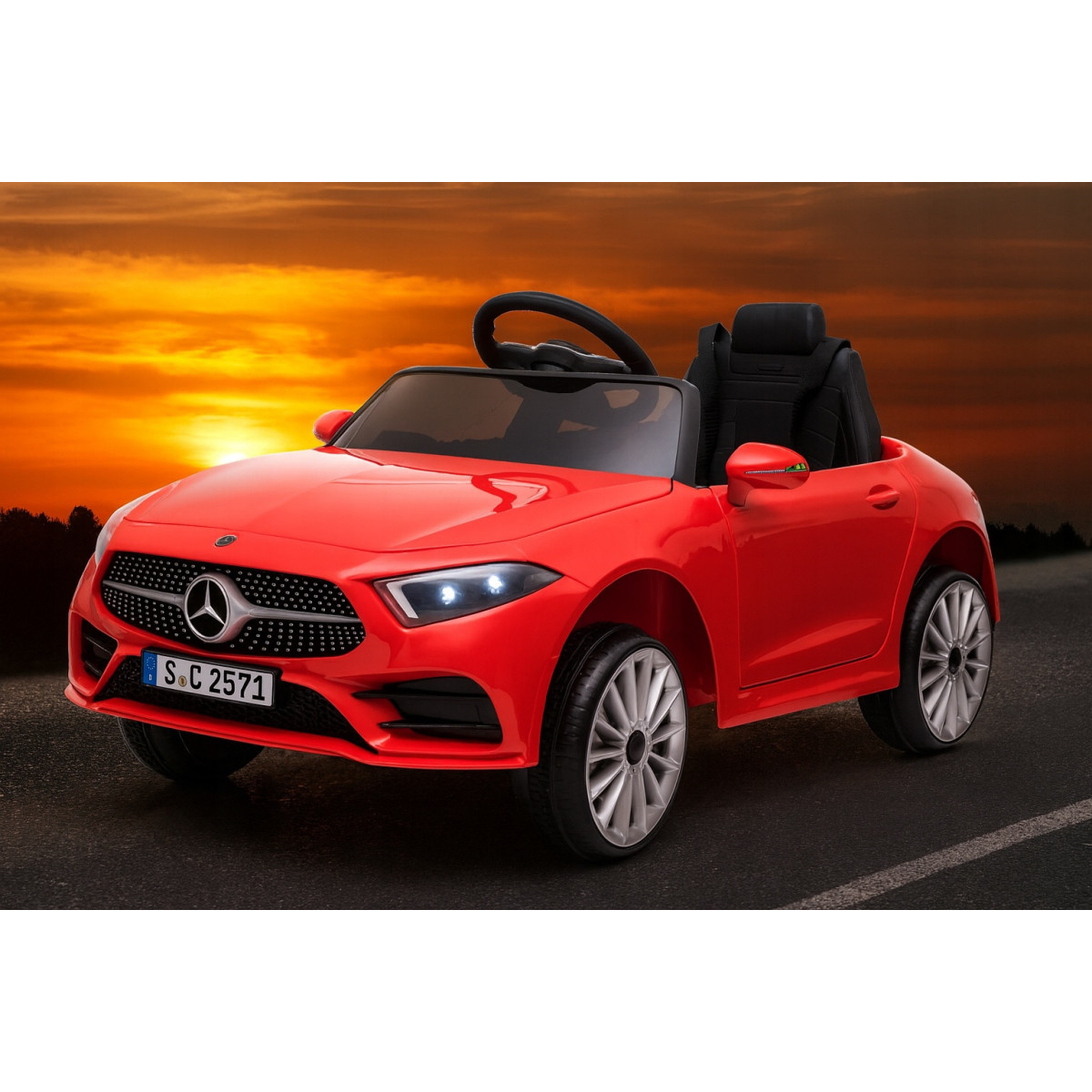 Mercedes CLS350 pentru copii de culoare roșie