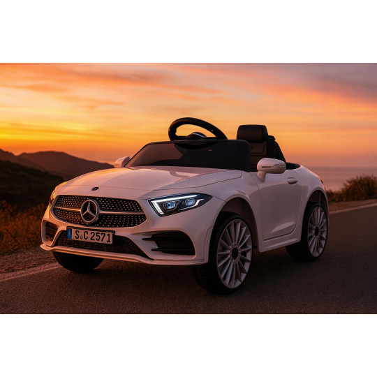 Autobuz electric pentru copii Mercedes CLS350 - alb