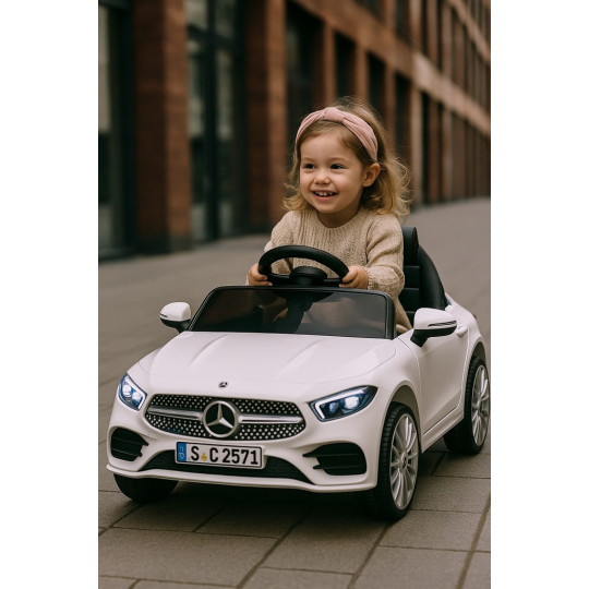 Autobuz electric pentru copii Mercedes CLS350 - alb