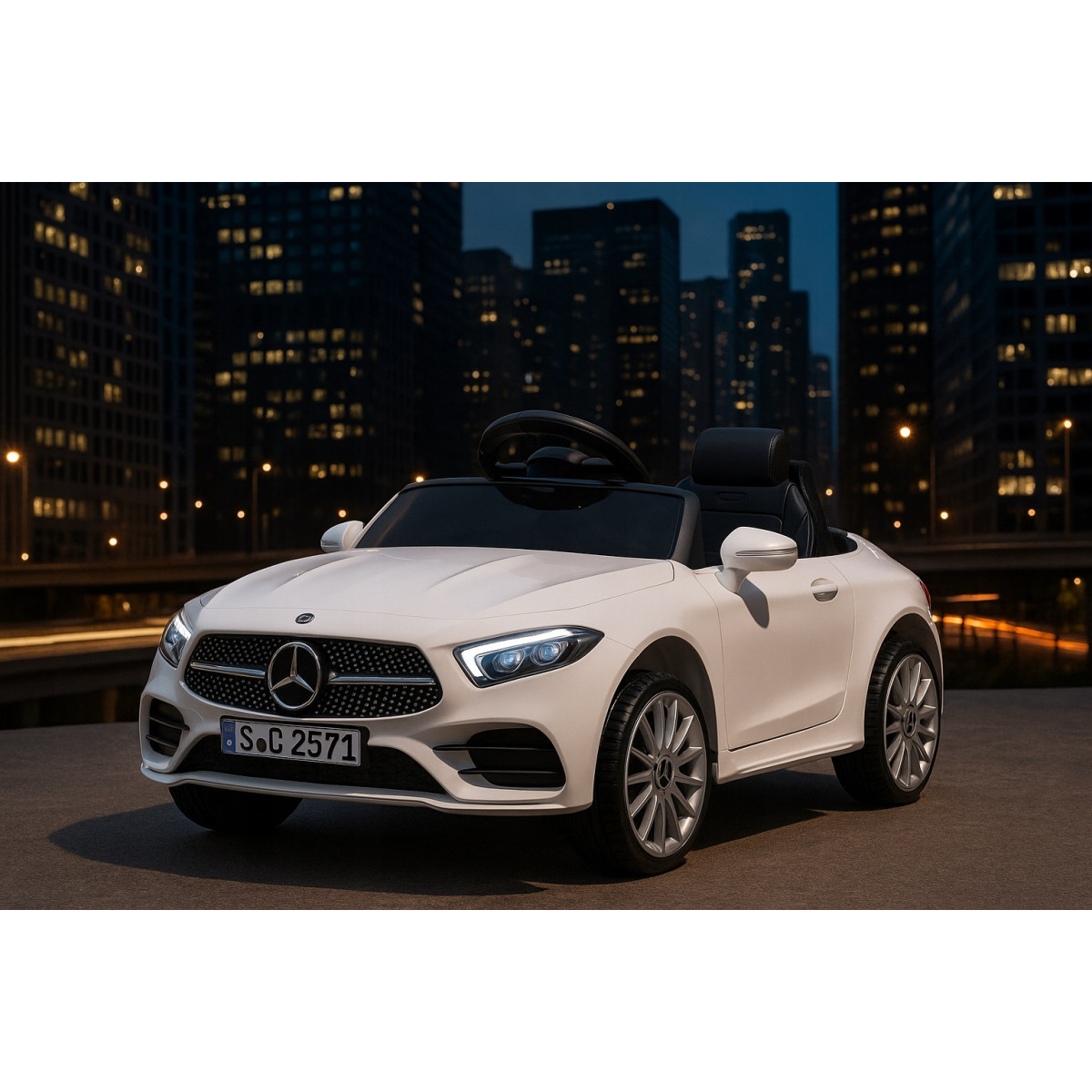 Autobuz electric pentru copii Mercedes CLS350 - alb