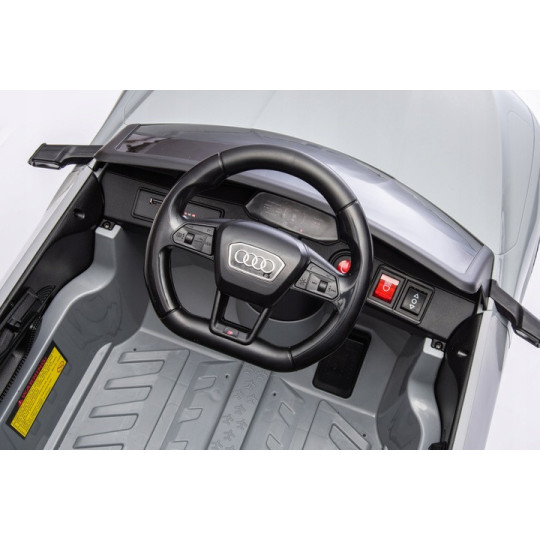 Mașinuță electrică pentru copii Audi RSQ8, culoare gri