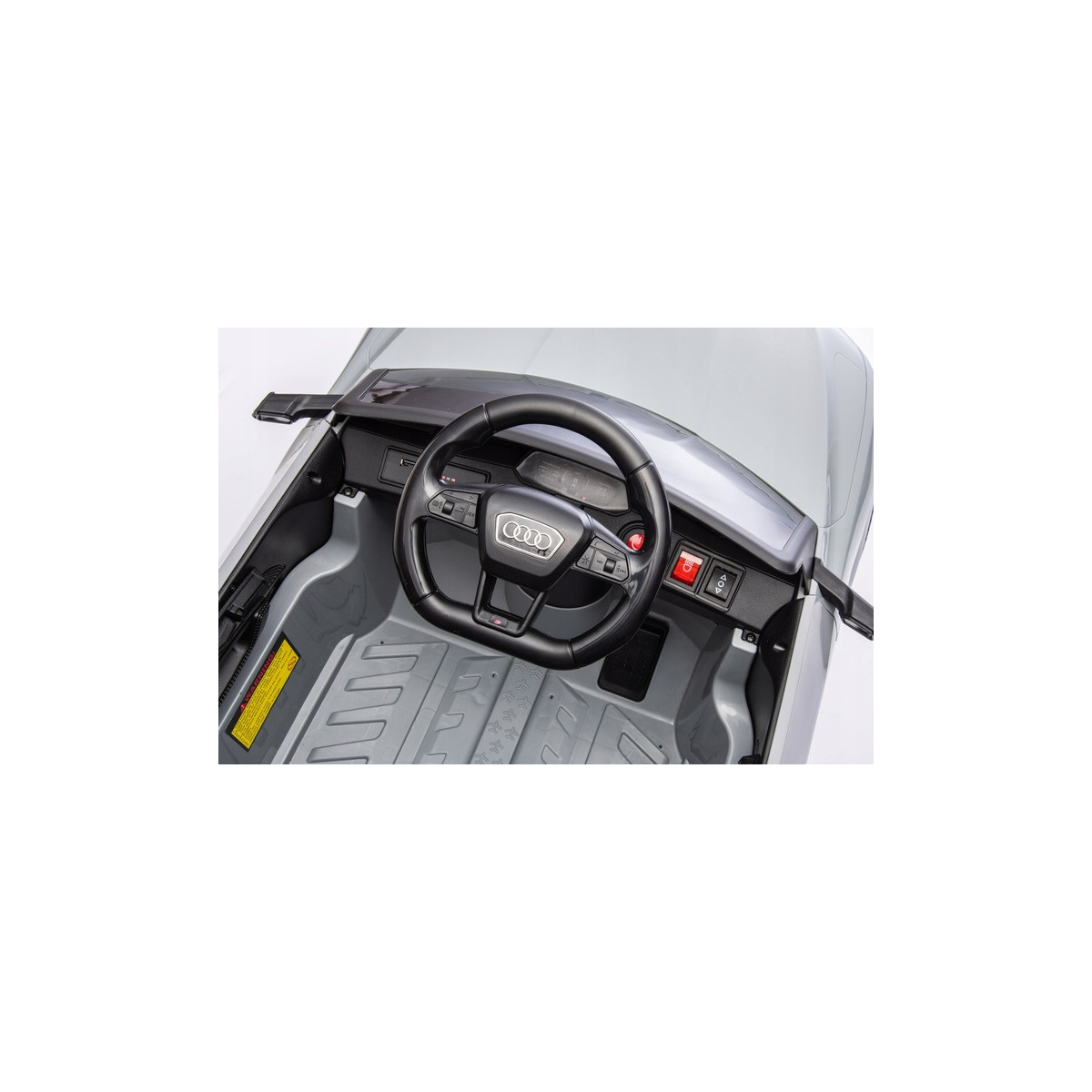 Mașinuță electrică pentru copii Audi RSQ8, culoare gri