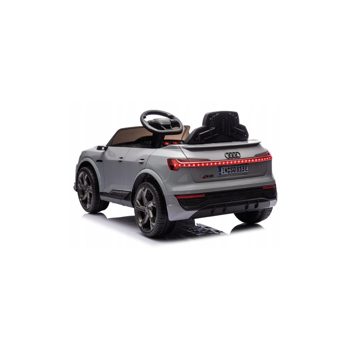Mașinuță electrică pentru copii Audi RSQ8, culoare gri
