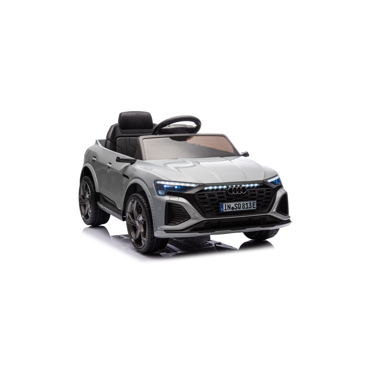Mașinuță electrică pentru copii Audi RSQ8, culoare gri