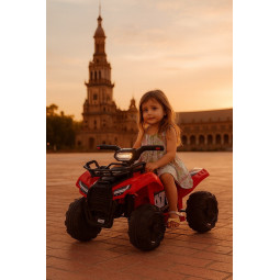 Baterie patru roșie pentru copii ATV J320