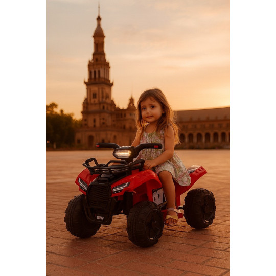 Baterie patru roșie pentru copii ATV J320