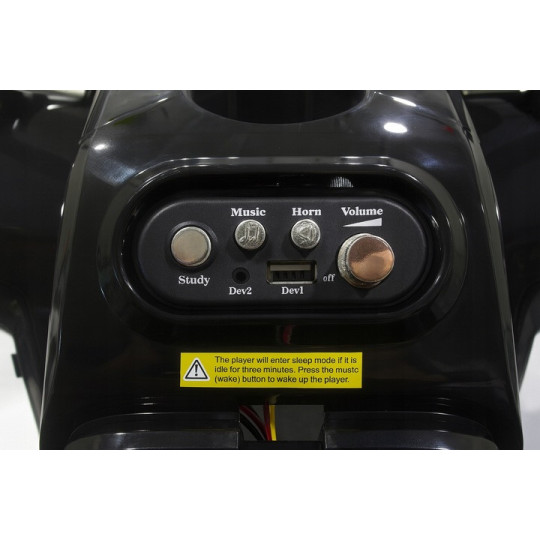 Mică ATV electrică pentru copii J320 de culoare neagră