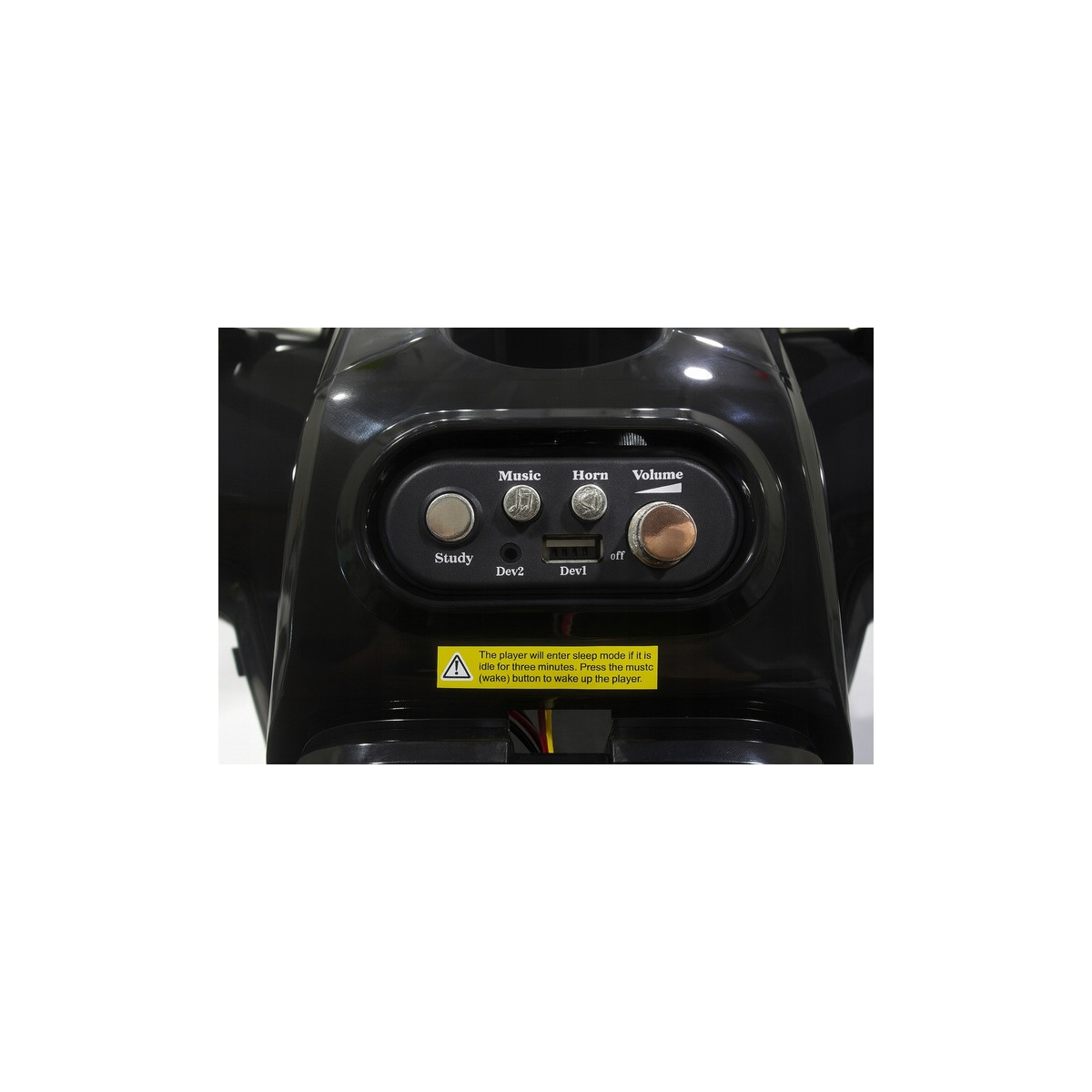 Mică ATV electrică pentru copii J320 de culoare neagră