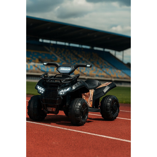 Mică ATV electrică pentru copii J320 de culoare neagră