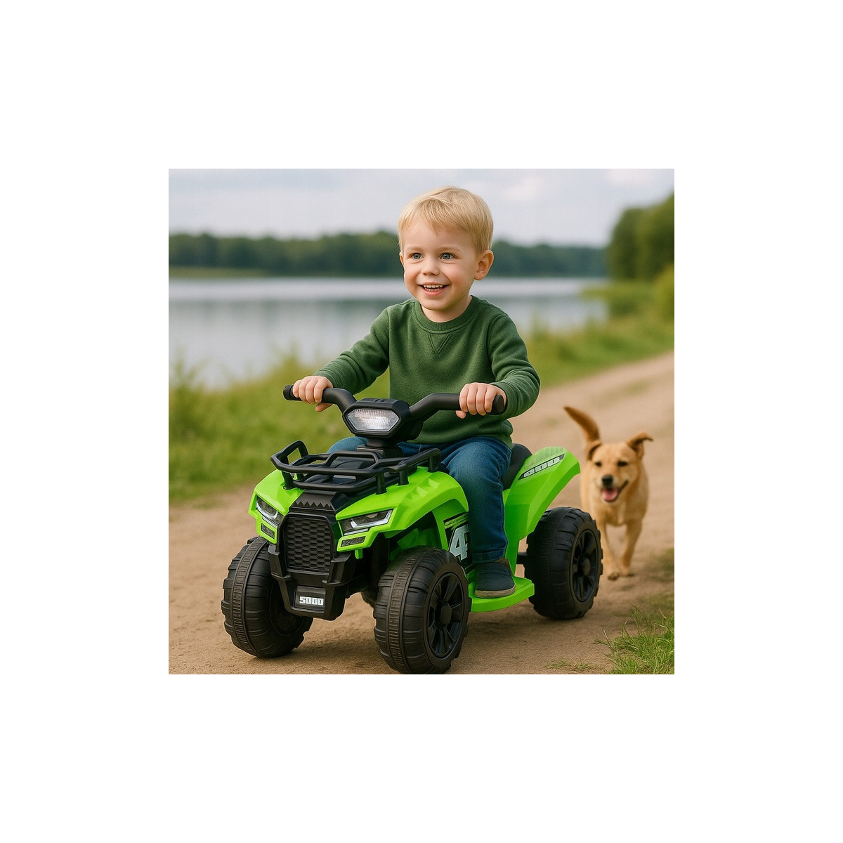 ATV cu baterie pentru copii J320, verde