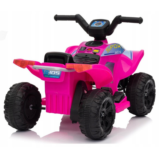 Ružová ștvorkolku Quad Kids E-ATV