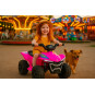 Ružová ștvorkolku Quad Kids E-ATV
