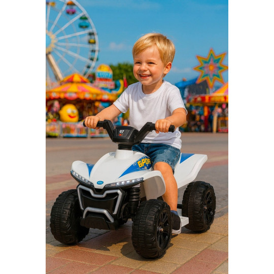 Elektric ATV pentru copii Quad Kids E-ATV alb