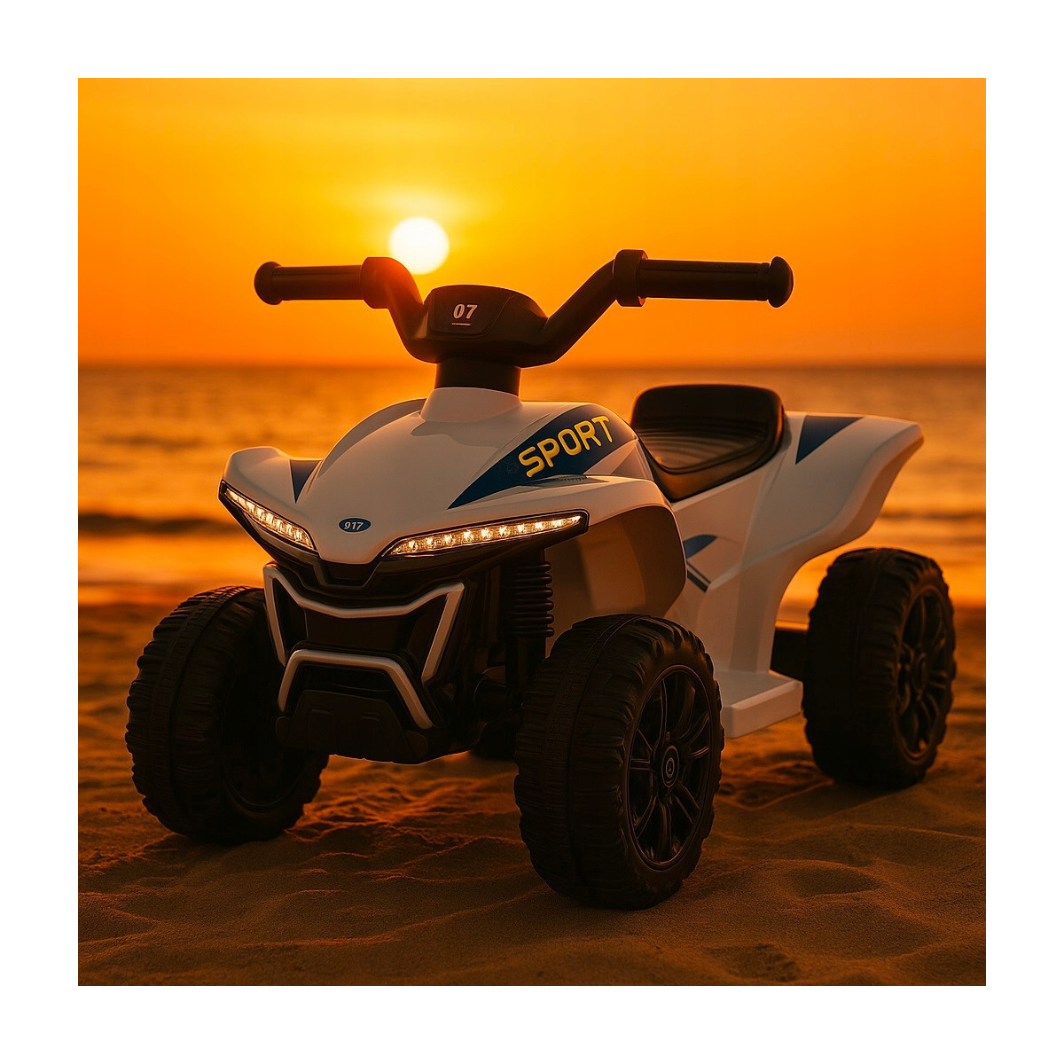 Elektric ATV pentru copii Quad Kids E-ATV alb
