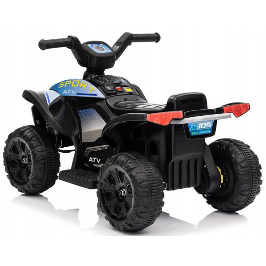 Batéria de patinaj Quad Kids E-ATV de culoare neagră