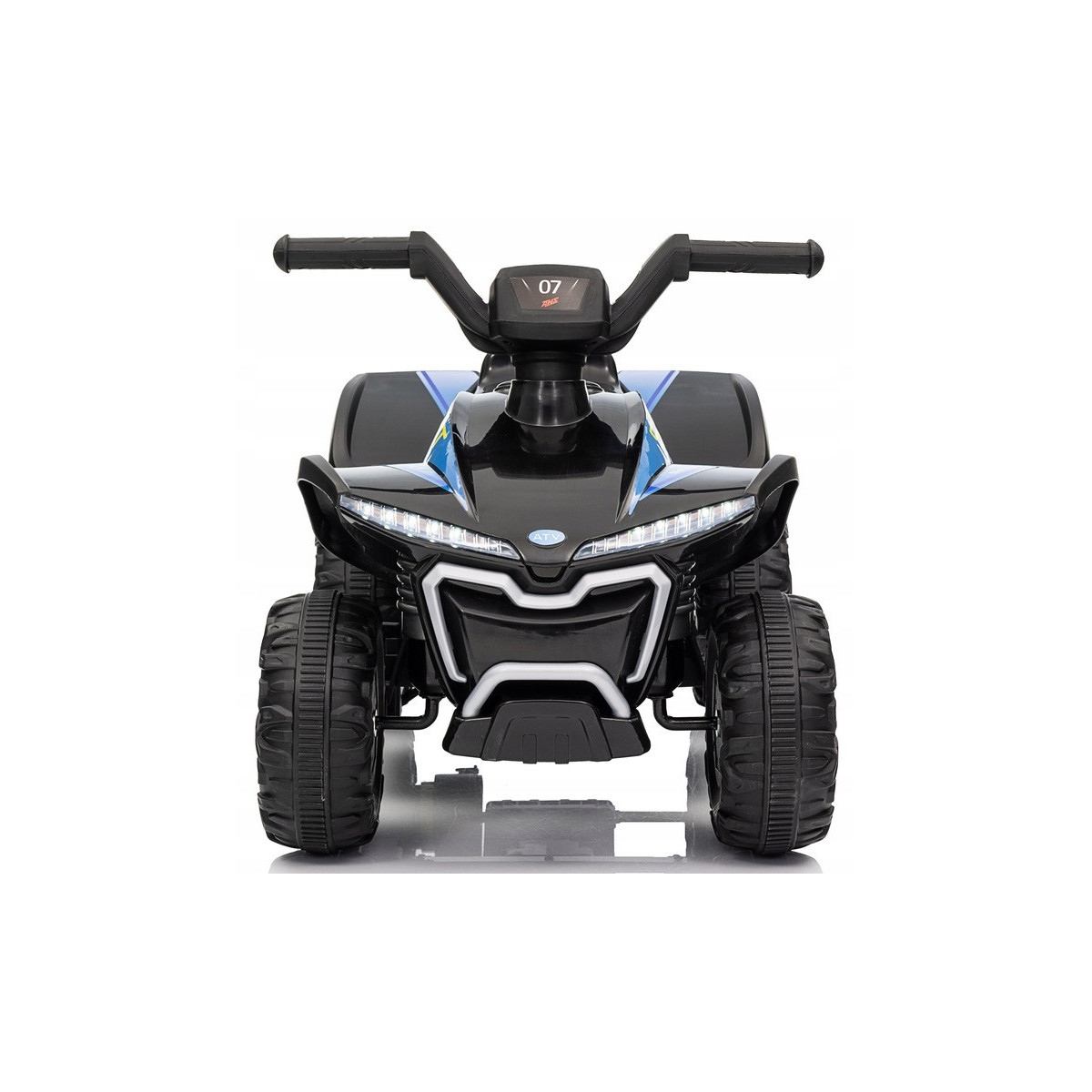 Batéria de patinaj Quad Kids E-ATV de culoare neagră