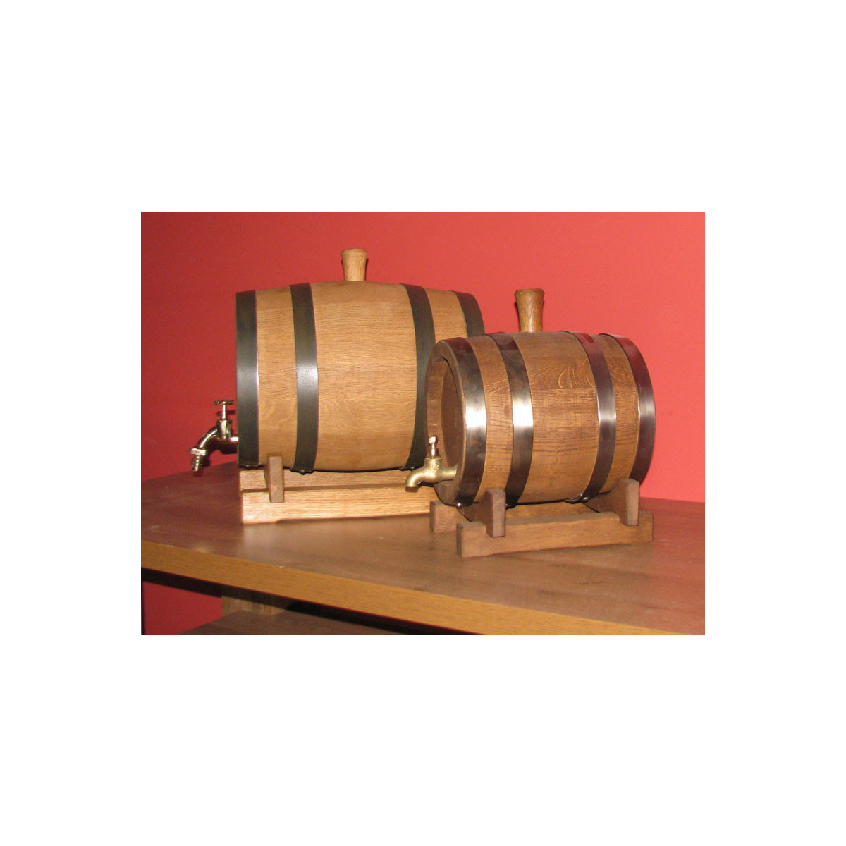 Butoi mare din stejar pentru alcool 30L cu interior ars