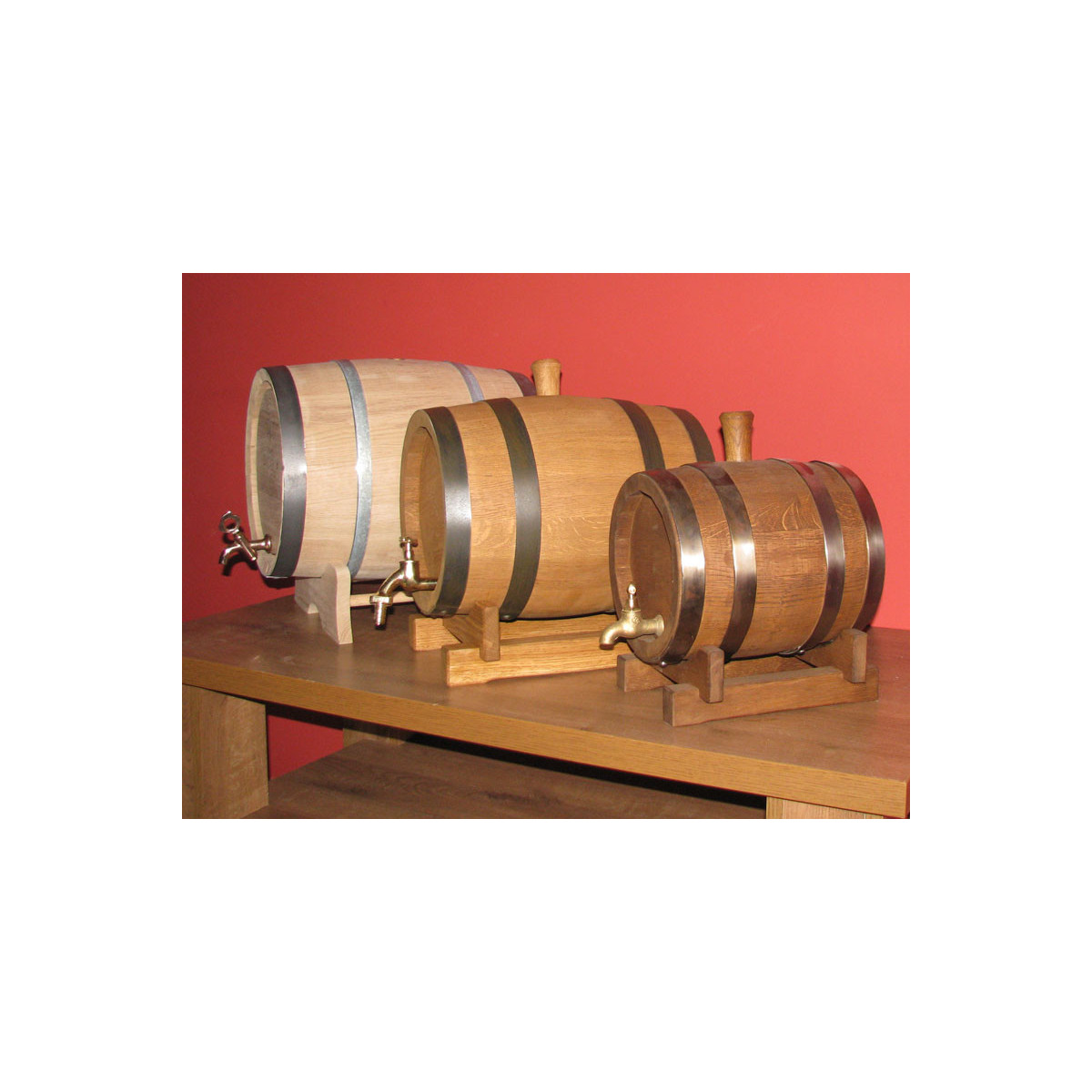 Butoi mare din stejar pentru alcool 30L cu interior ars