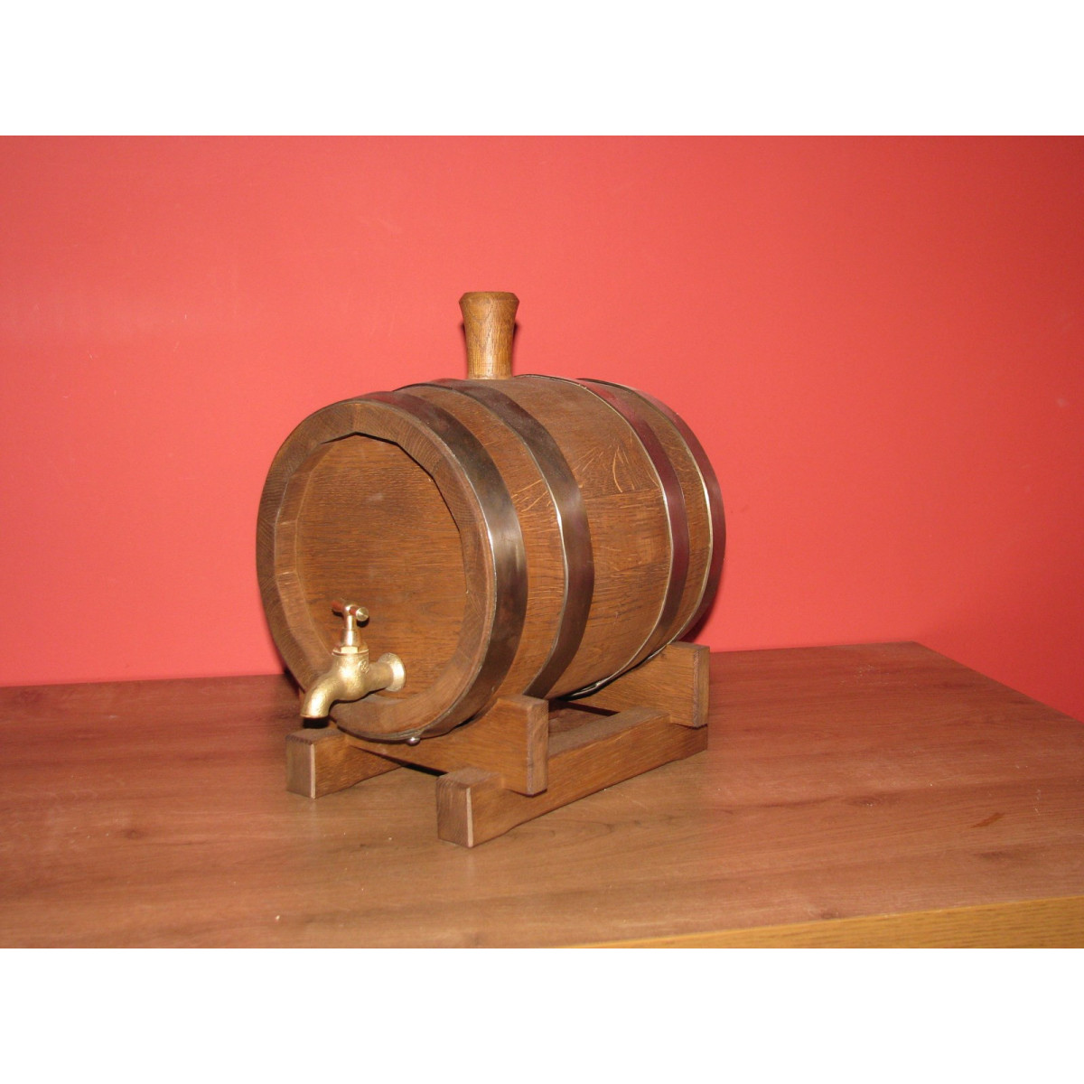 Butoi mare din stejar pentru alcool 30L cu interior ars