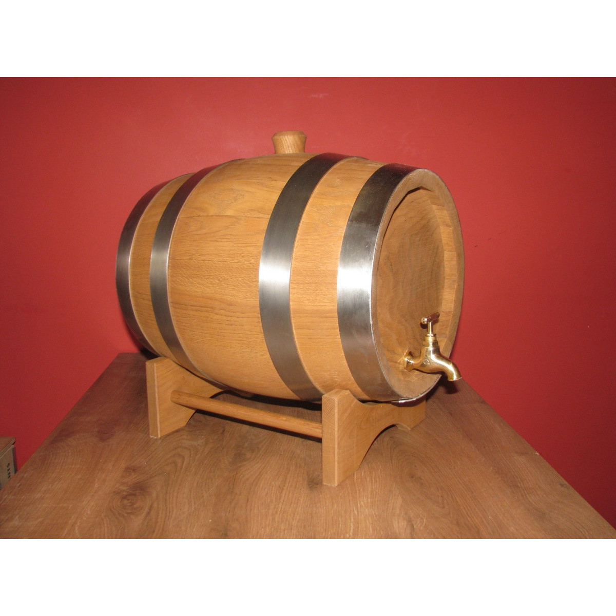 Butoi mare din stejar pentru alcool 30L cu interior ars