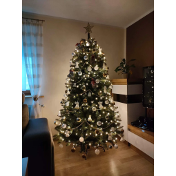 Frumos brad artificial de Crăciun, brad caucazian, 240 cm PREMIUM