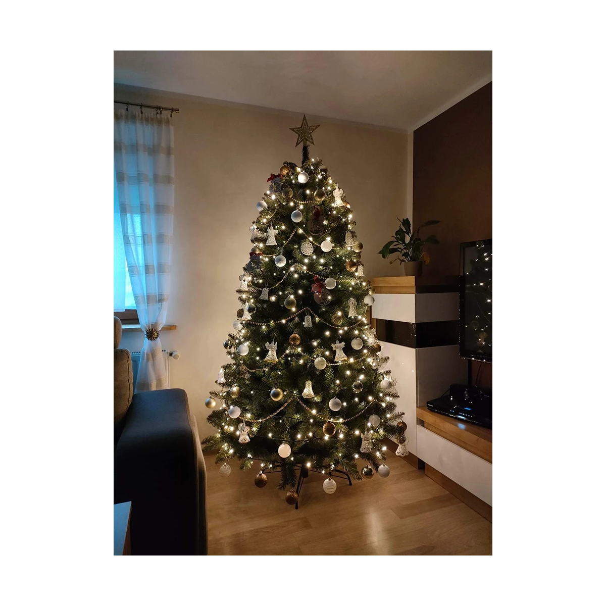 Brad de Crăciun mare, 220 cm, molid caucazian PREMIUM