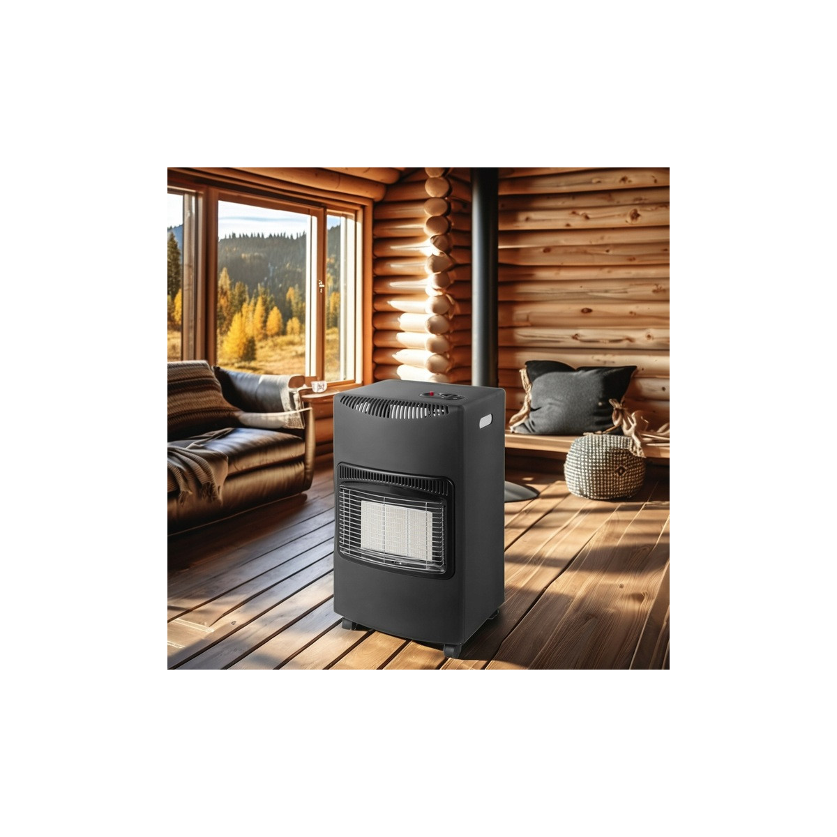 Pârghie de gaz pentru butelii 4,2 kW – pliabilă, cu regulator și furtun CE