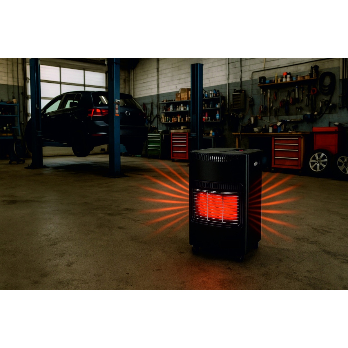 Pârghie de gaz pentru butelii 4,2 kW – pliabilă, cu regulator și furtun CE