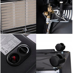 Pârghie de gaz pentru butelii 4,2 kW – pliabilă, cu regulator și furtun CE