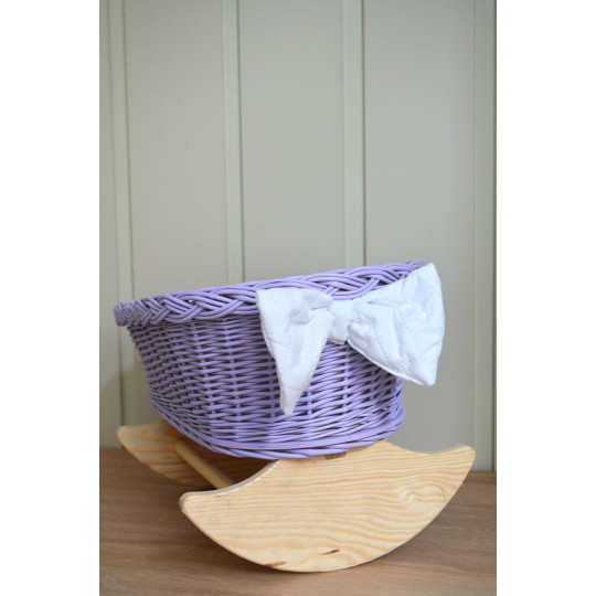 Kolibă lavandă pentru păpuși cu umplutură albă