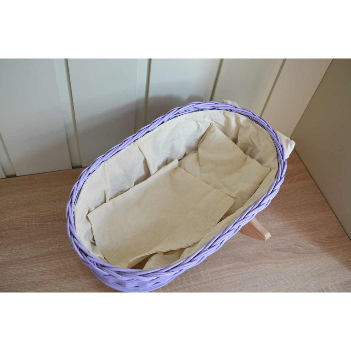 Levănțițe de lavandă pentru păpuși cu umplutură de culoare ecru