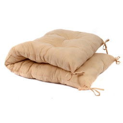 Leagăn echilibrat mare din lemn pentru copii cu pernă bej