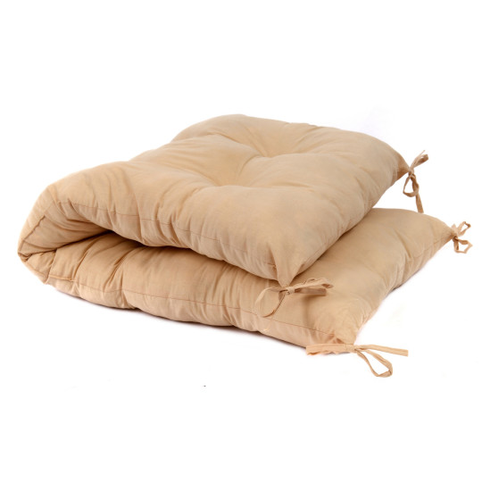 Leagăn echilibrat mare din lemn pentru copii cu pernă bej