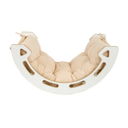 Hojdacie lôžko Montessori pre rozvoj motoriky veľké so zeleným vankúšom