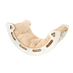 Hojdacie lôžko Montessori pre rozvoj motoriky veľké so zeleným vankúšom