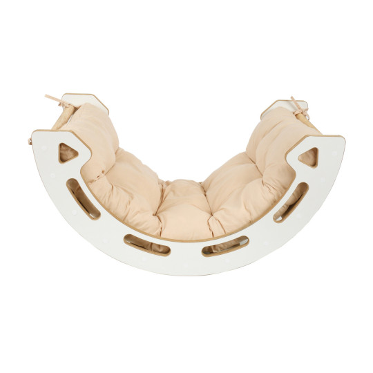 Balanțoare mare pentru dezvoltarea motricității cu perna albastră