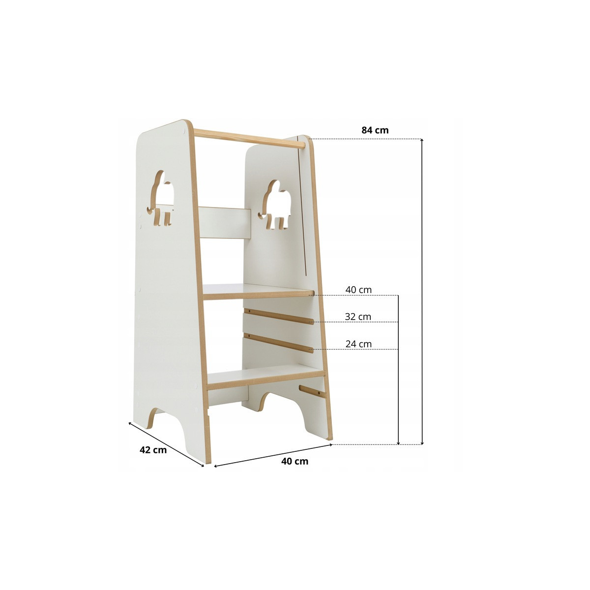 Turnul de învățare pentru copii Elephant cu tablă pentru desenat