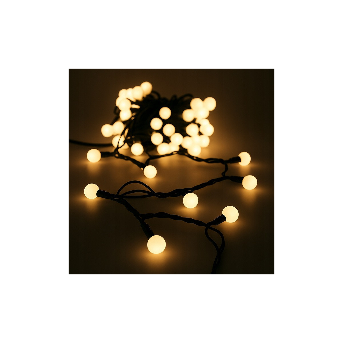Sferice lumini, 100LED, alb cald